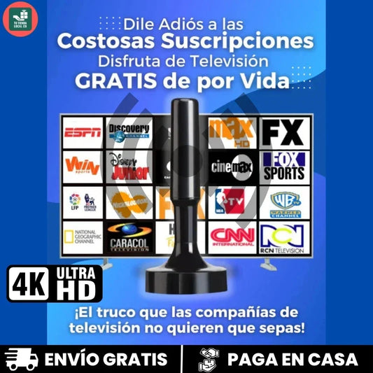 ANTENA PORTATIL TDT 4K UHD 2025 MÁXIMA SEÑAL Y NITIDEZ